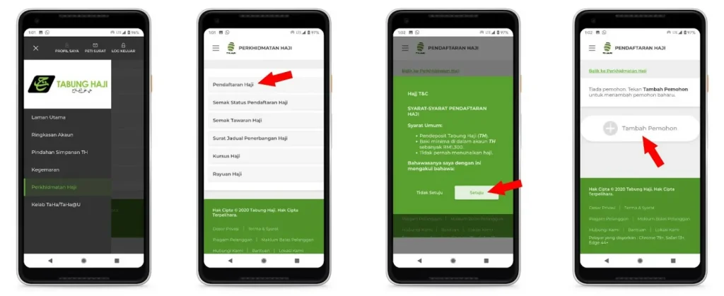 cara daftar haji