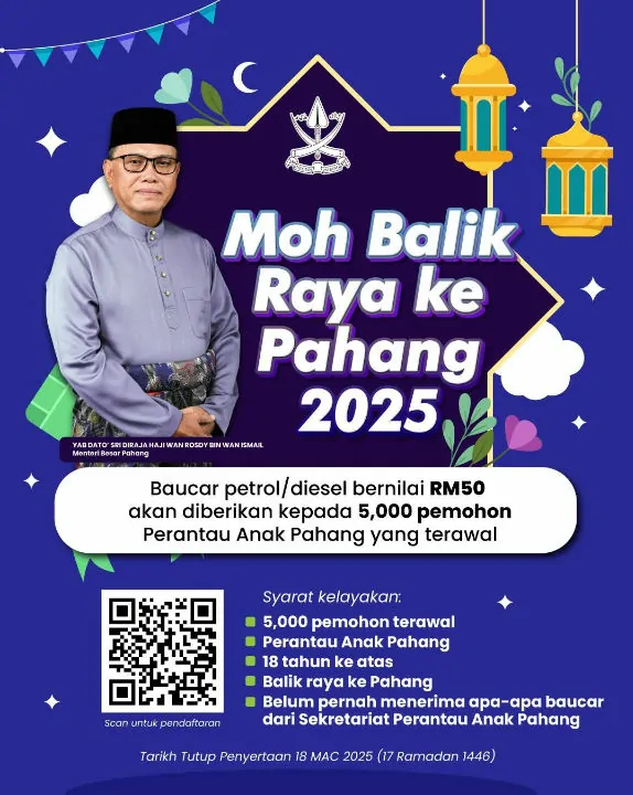 baucer rm50 balik raya ke pahang