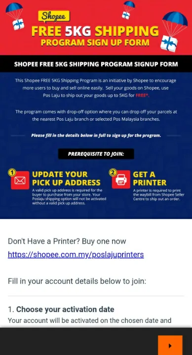 free shipping pos laju