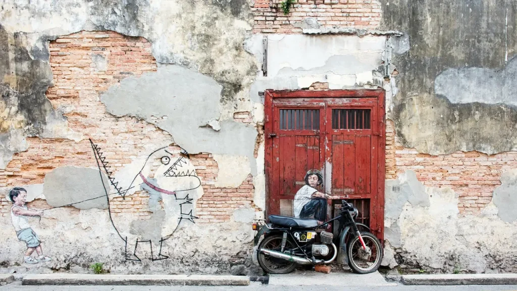 Penang Street Art tempat menarik di penang