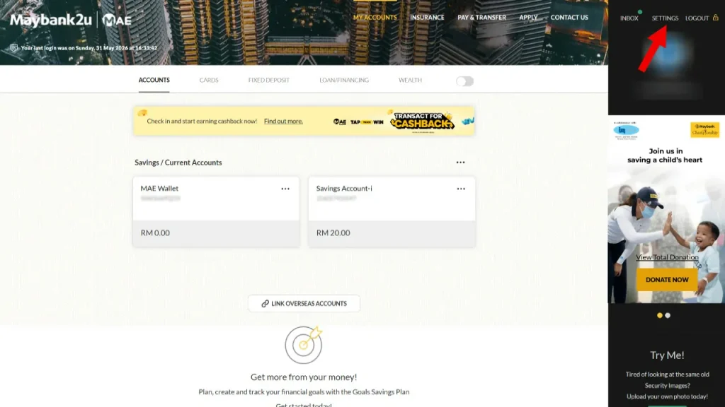 cara tukar transfer limit maybank2u
