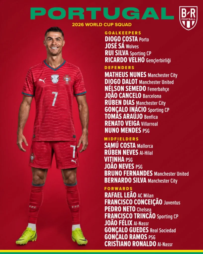 skuad portugal