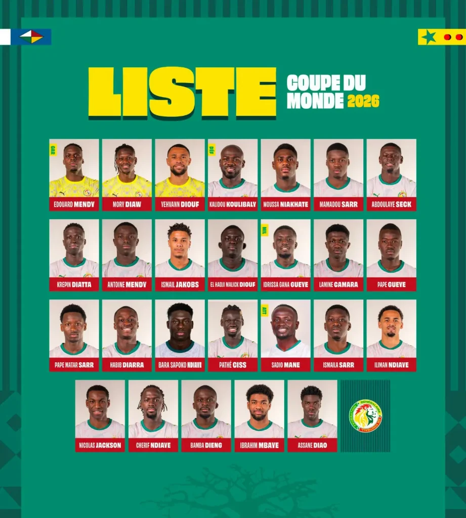 skuad pemain senegal